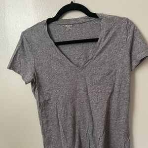 Madewell grey v neck